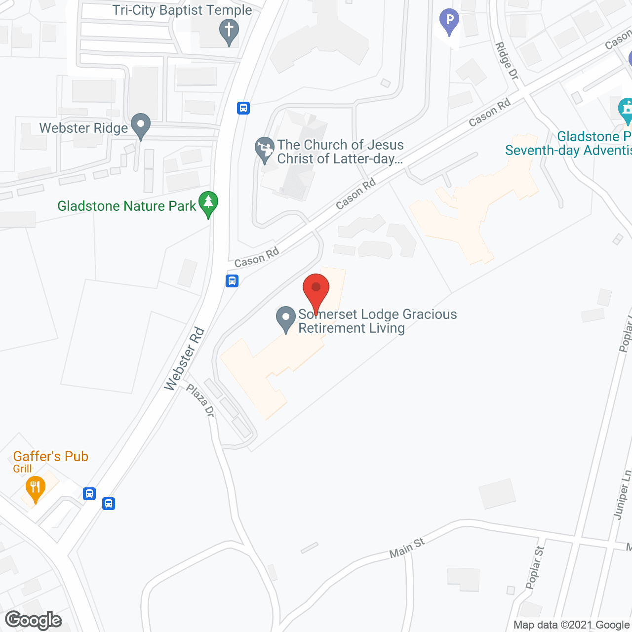 Map of the neighborhood around Somerset Lodge