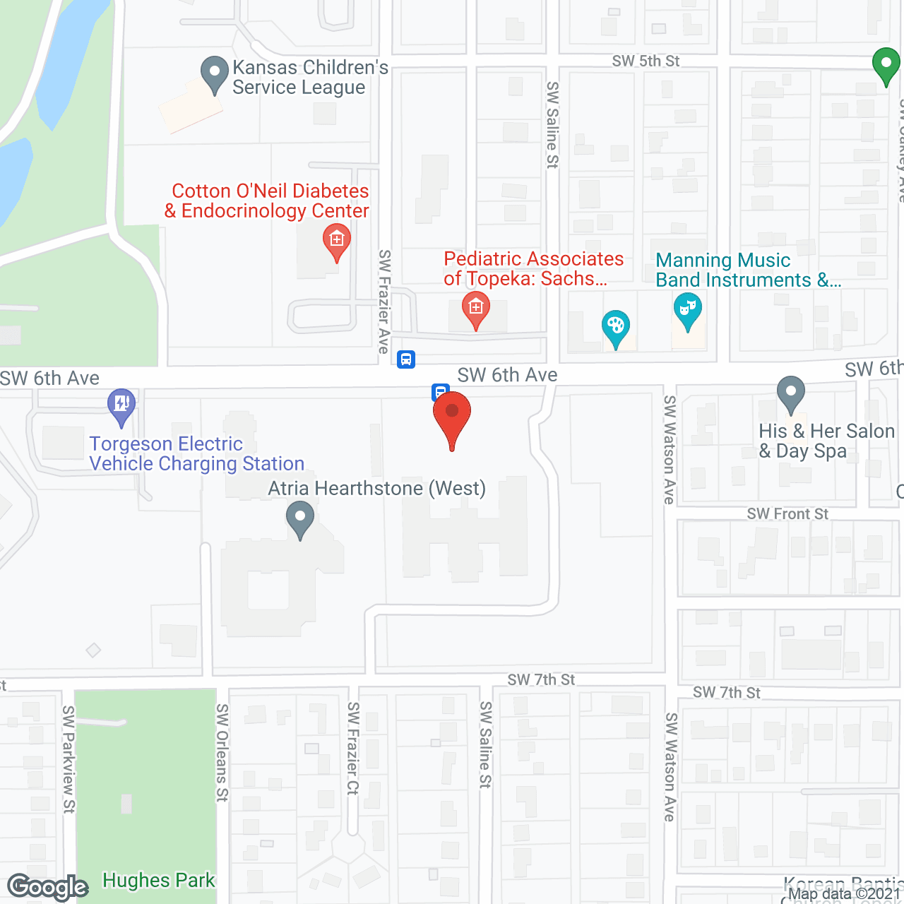 Map of the neighborhood around Celebration Villa of Hearthstone