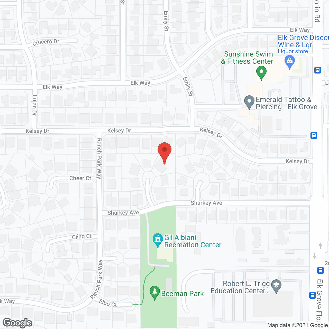 Map of the neighborhood around Corina Elderly Home #2