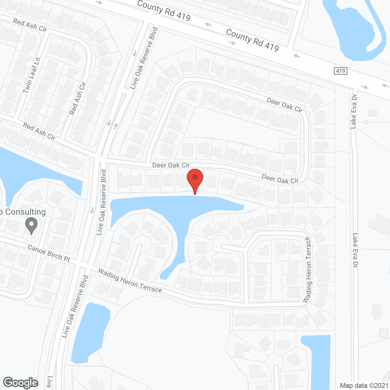 Map of the neighborhood around Benton House of Oviedo