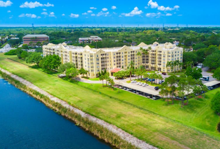 Stratford Court aerial community view